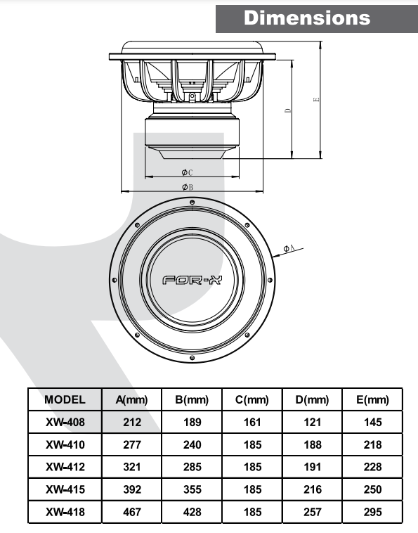 FOR-X XW-410 D4 - 3