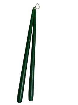 Antikljus Mörkgrön Matt 45 cm Parljus