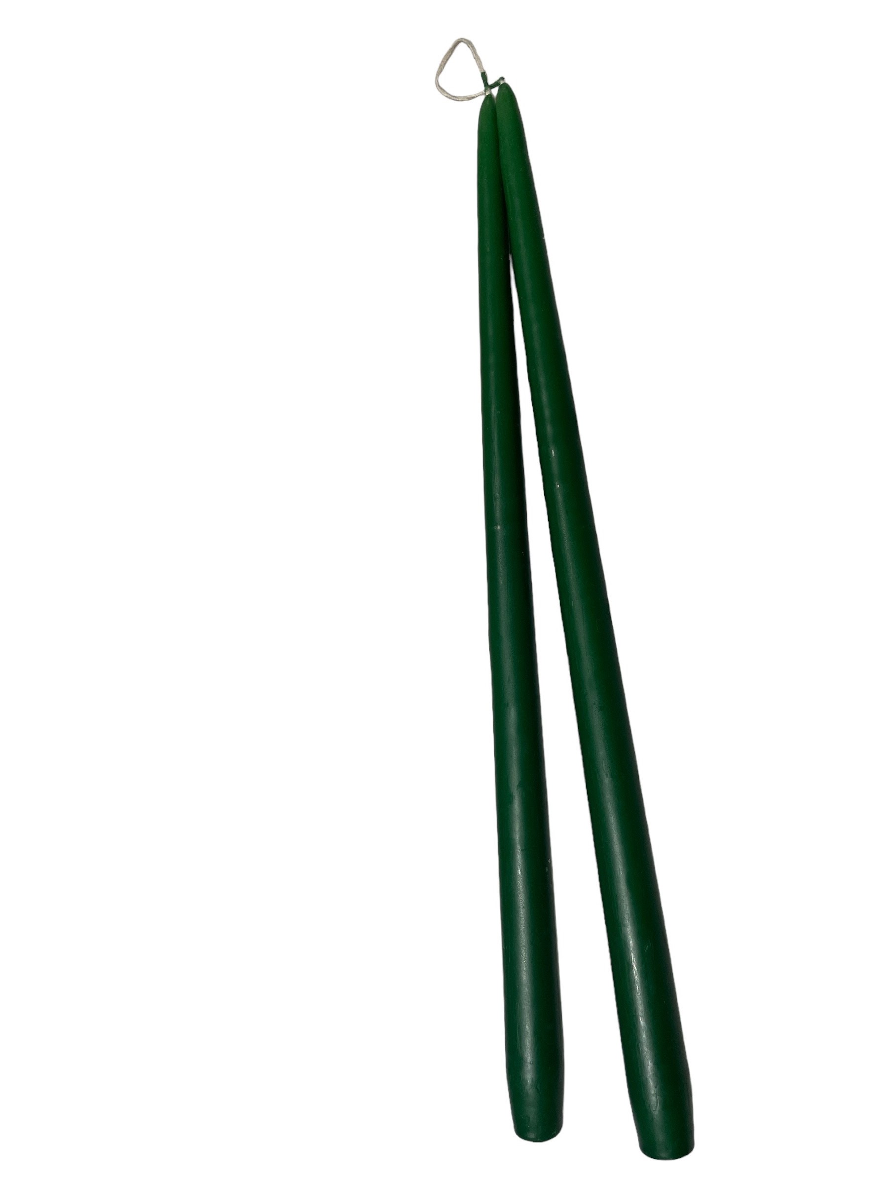 Antikljus Mörkgrön Matt 45 cm Parljus