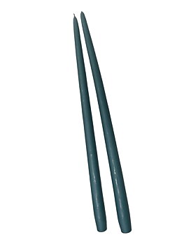 Antikljus Gråblå 45cm Matt Parljus