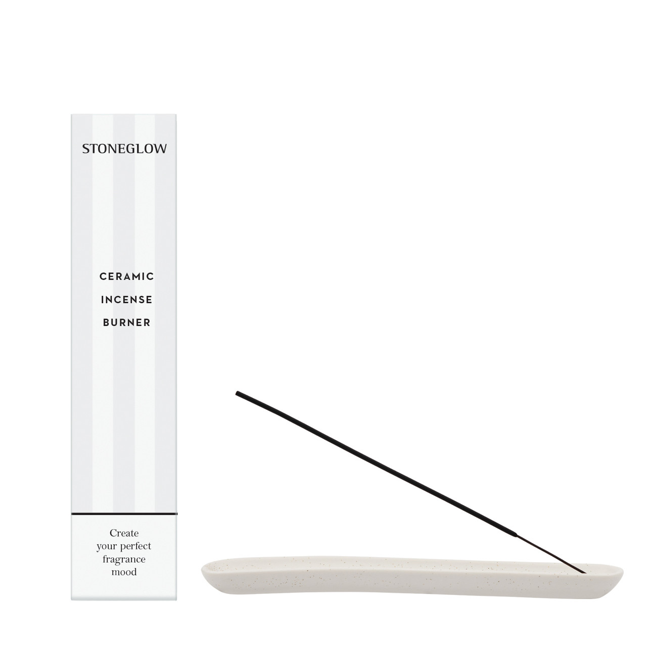 Rökelsehållare Keramik Vit 23,5 cm – Stoneglow
