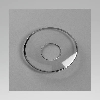 Ljusmanschett Glas Silverkant