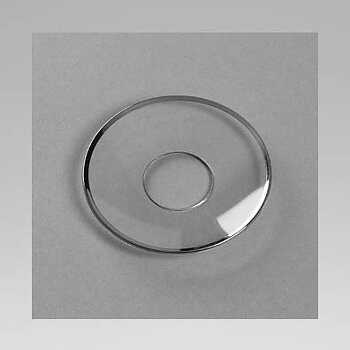 Ljusmanschett Glas Silverkant