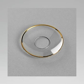 Ljusmanschett Glas Guldkant