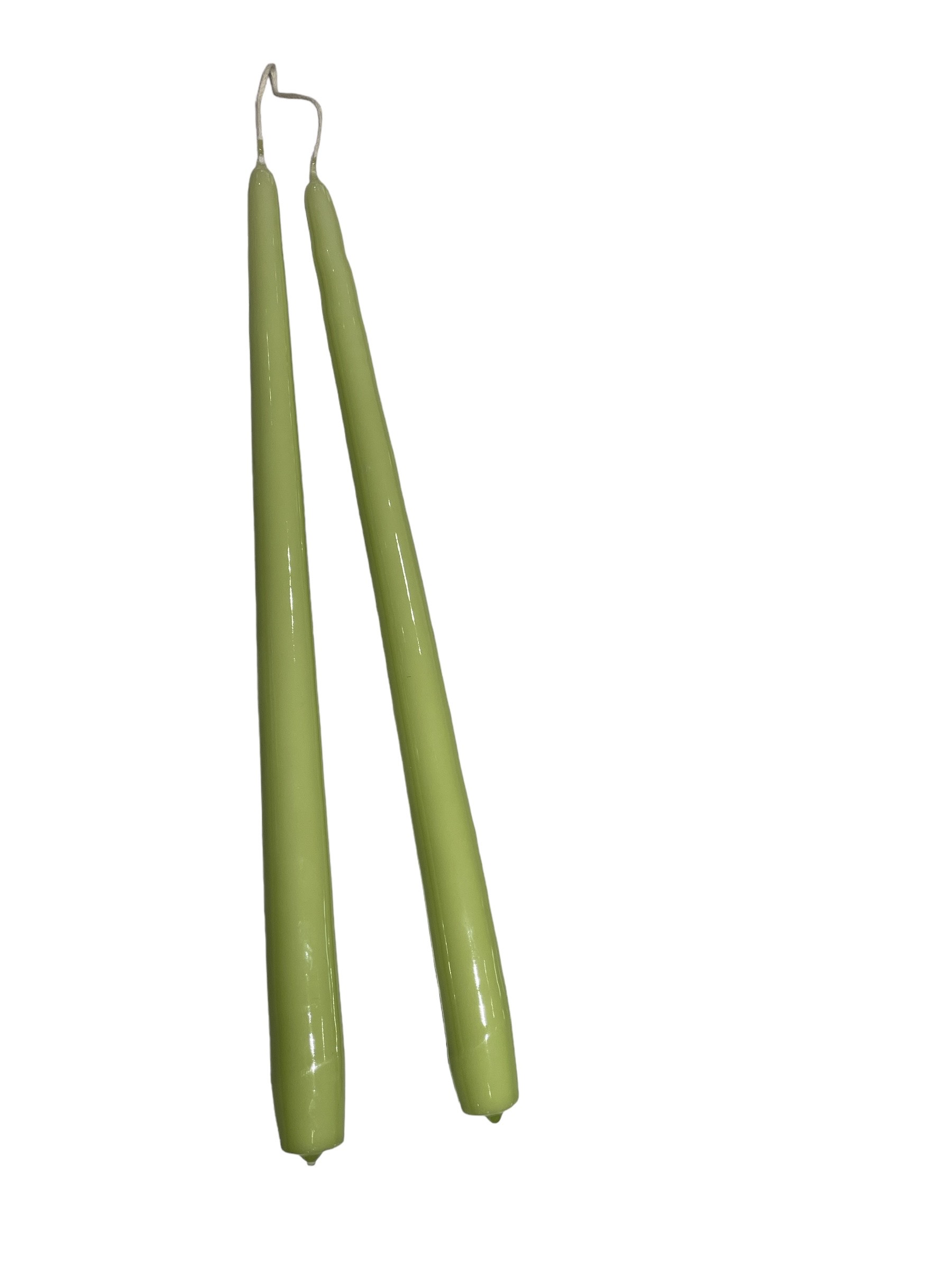 Antikljus Vårgrön 35cm Lack Parljus