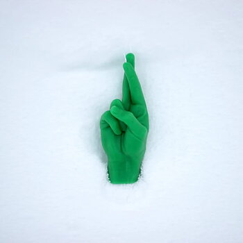 Candlehand Crossed Fingers Green