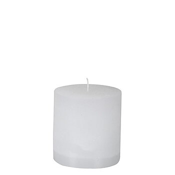 Blockljus Cote Nord Vit 10x10cm