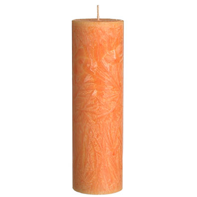 Crystal candle Orange 6x20
