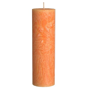 Crystal candle Orange 6x20