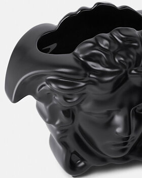 VERSACE Medusa Grande Vase Black 9cm