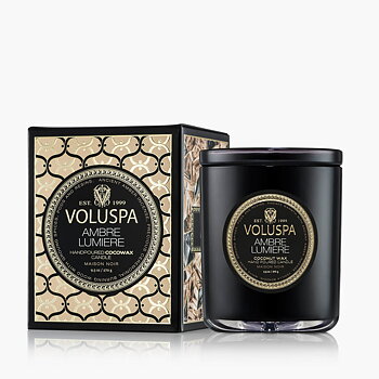 Voluspa Ambre Lumiere Boxed Candle