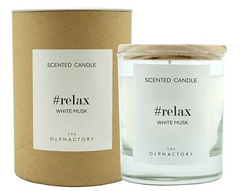 The Olphactory Relax White Musk Candle