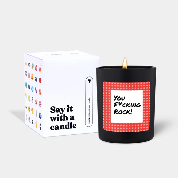 You F*cking Rock Candle