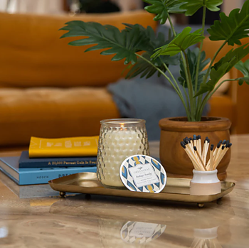 Greenleaf Indigo Suede - Woody Musk Doftljus