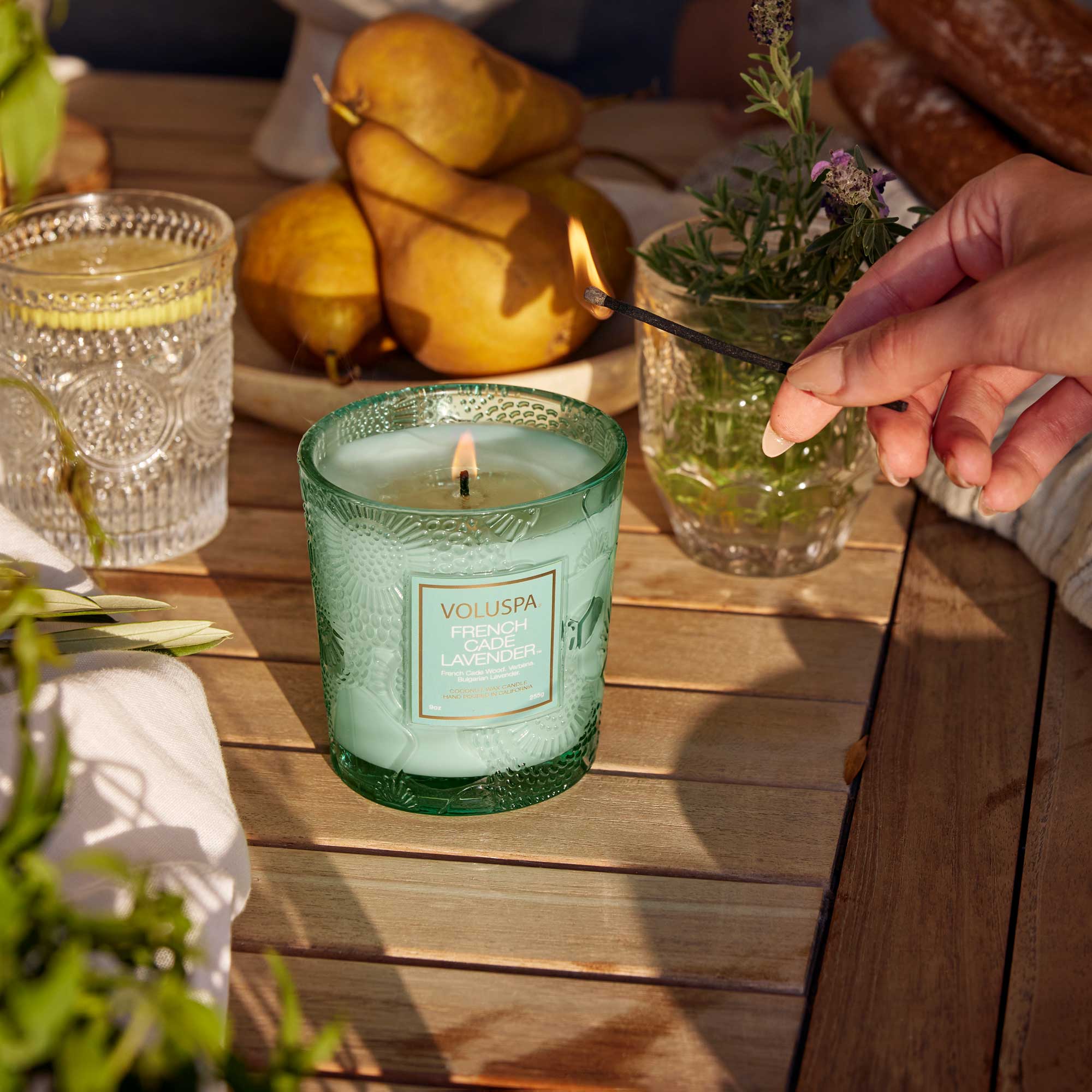 French Cade Lavendel Glas Jar Medium - 2