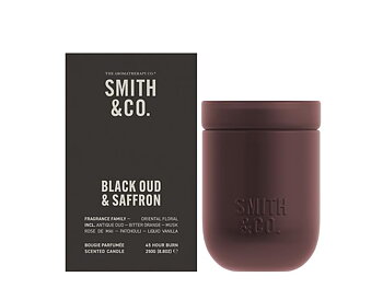 Smith &amp; CO Black Oud &amp; Saffron Candle