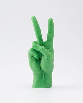 Candle Hand Victory/Peace Green