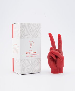 Candle Hand Victory/Peace Red