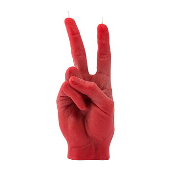 Candle Hand Victory/Peace Red