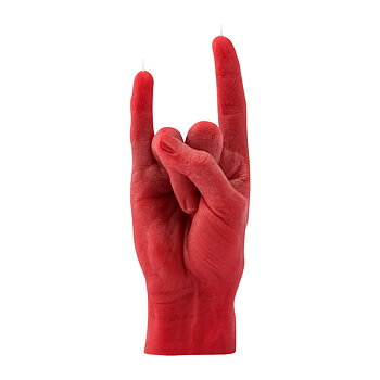 Candle Hand You Rock Red