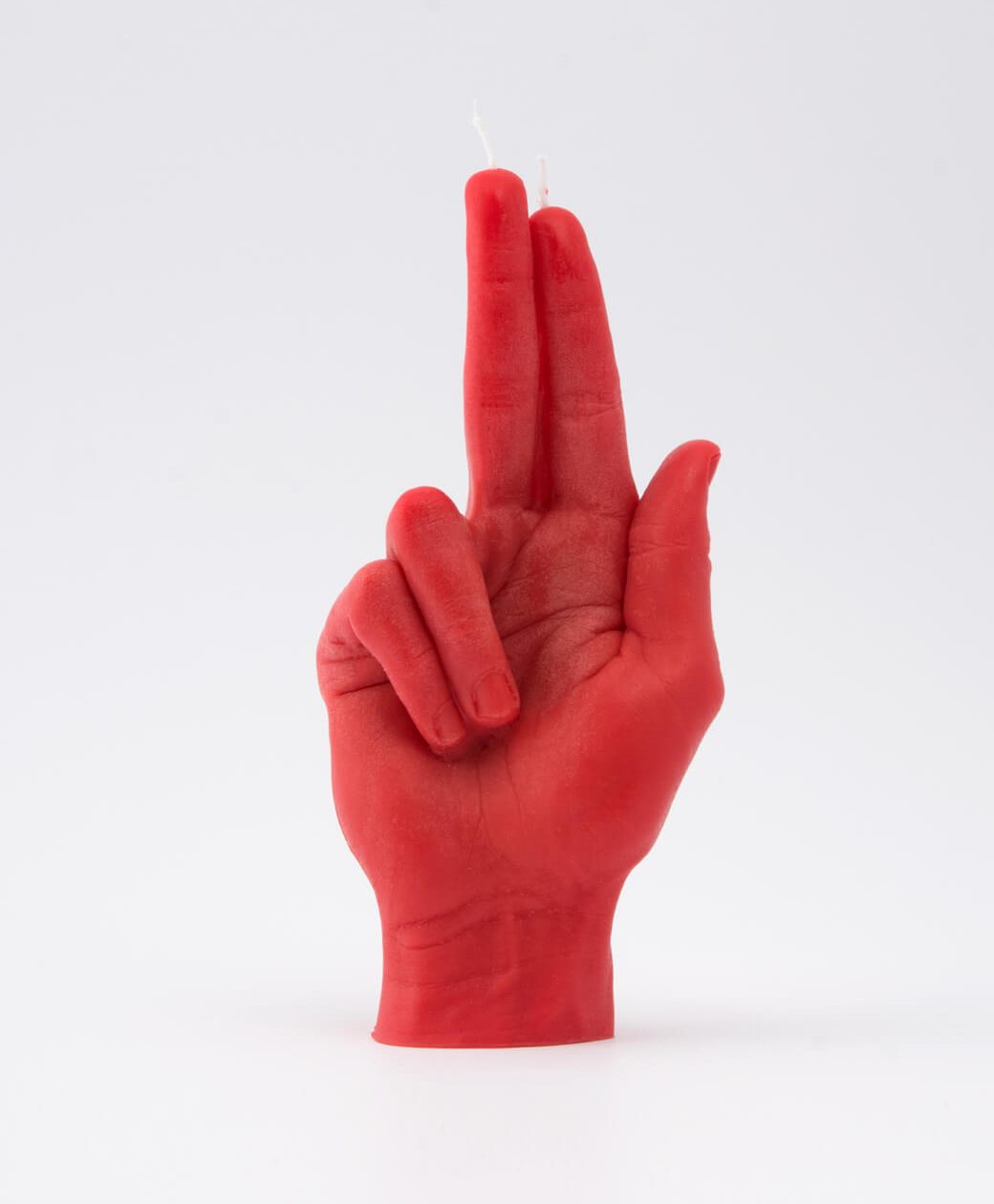 Candle Hand Gun Fingers Röd  - 3