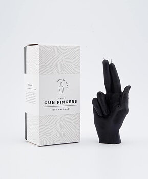 Candle Hand Gun Fingers Black