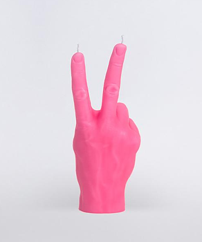 Candle Hand Victory Pink