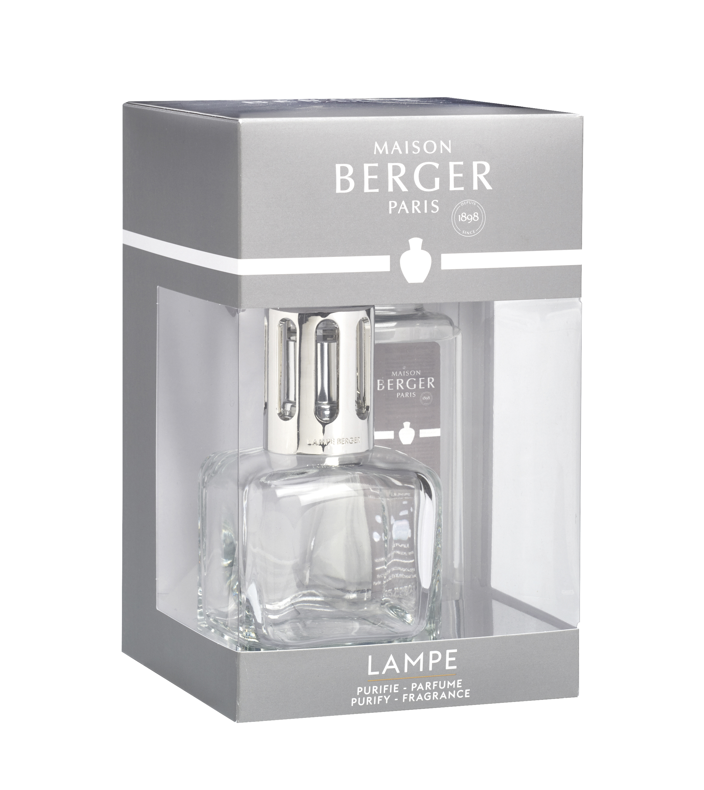 Maison Berger Lampa Cube Transparant Gift Set