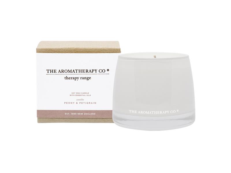 The Aromatherapy Peony & Petitgrain Candle 