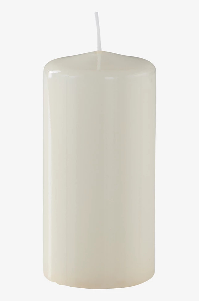 Blockljus Vit Lack 7,5x15