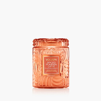 Voluspa Spiced Pumpkin Latte Small Glass Jar