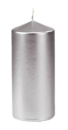 Blockljus Silver 7,5x15