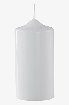 Blockljus Vit Lack 10x30