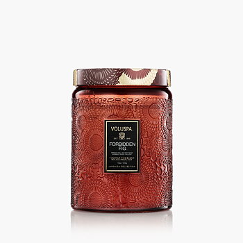Voluspa Forbidden Fig Large Glass Jar