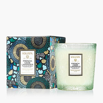 Voluspa French Cade Lavender Boxed Candle