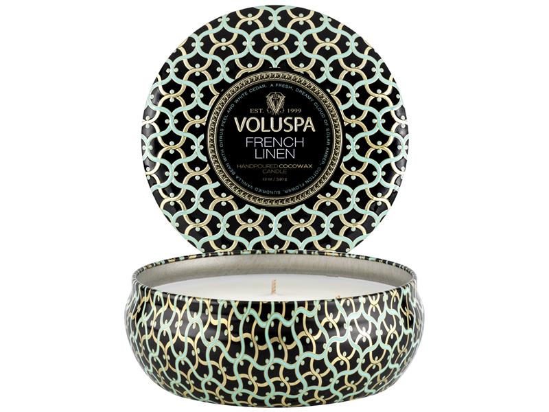 Voluspa French Linen 3-Wick  - Maison Noir 