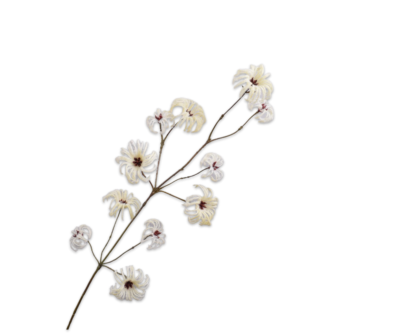 Silkka Flower Clematis Spray Cream