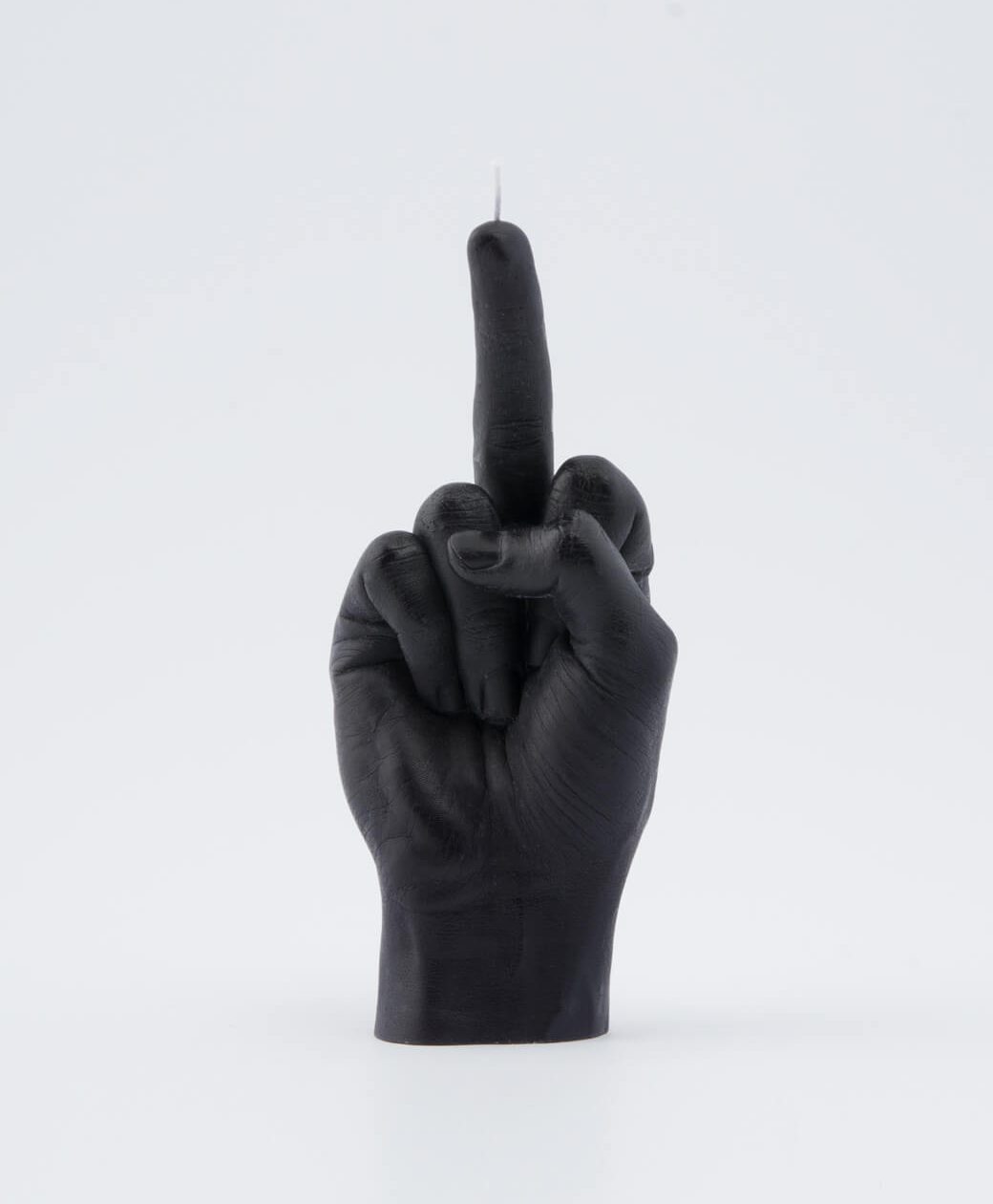 Candle Hand F*ck You – svart dekorationsljus - 2
