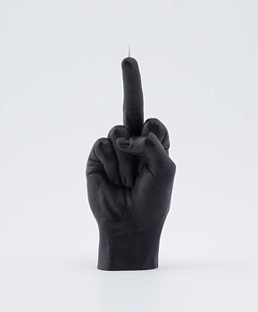 Candle Hand F*ck You – svart dekorationsljus