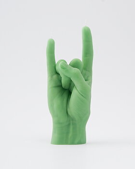 Candle Hand You Rock Green