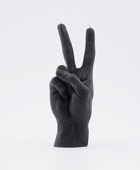 Candle Hand Peace Black