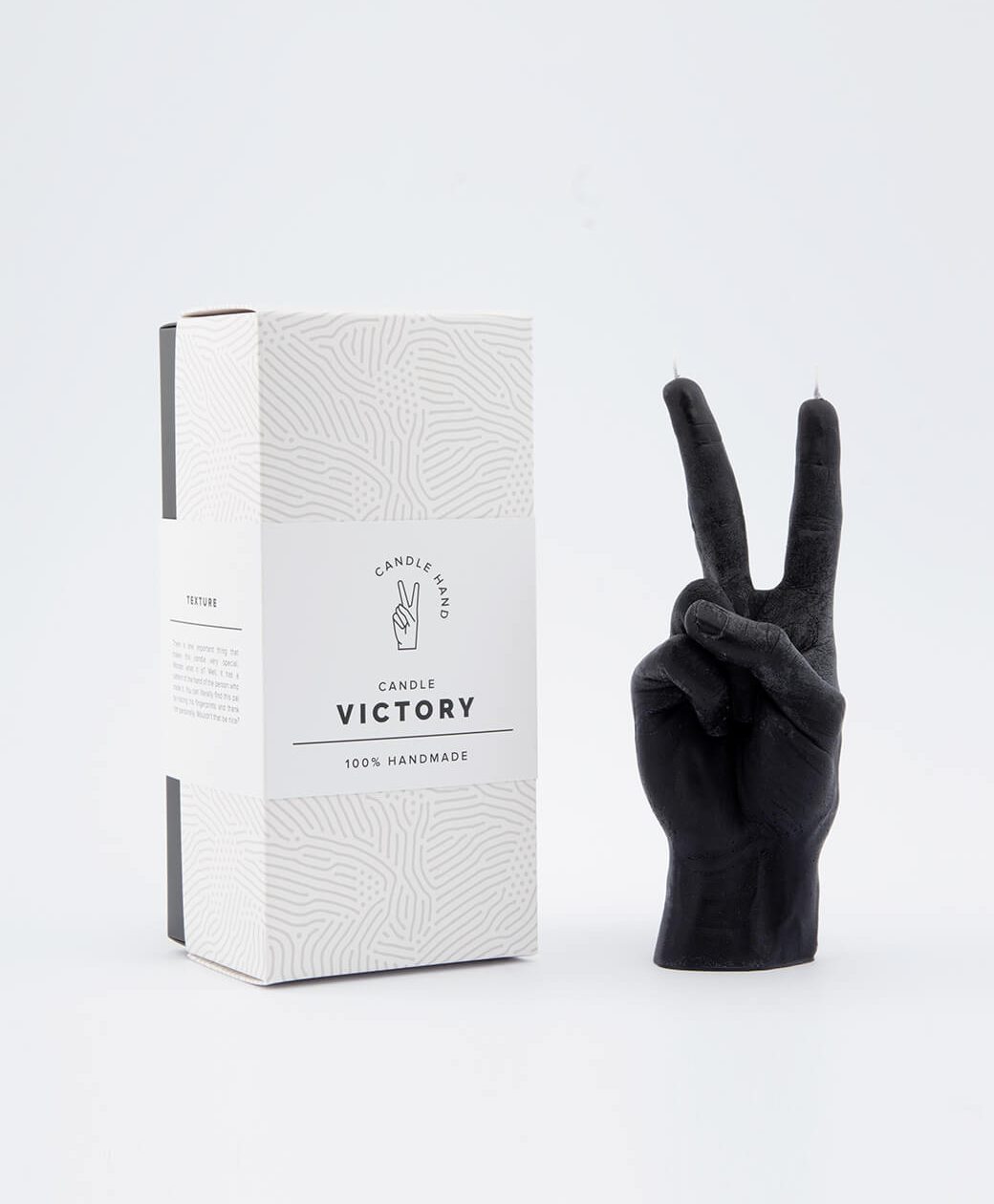 Candle Hand Peace Black