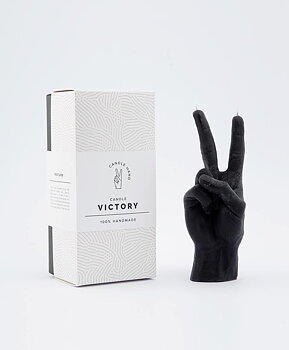 Candle Hand Peace Black
