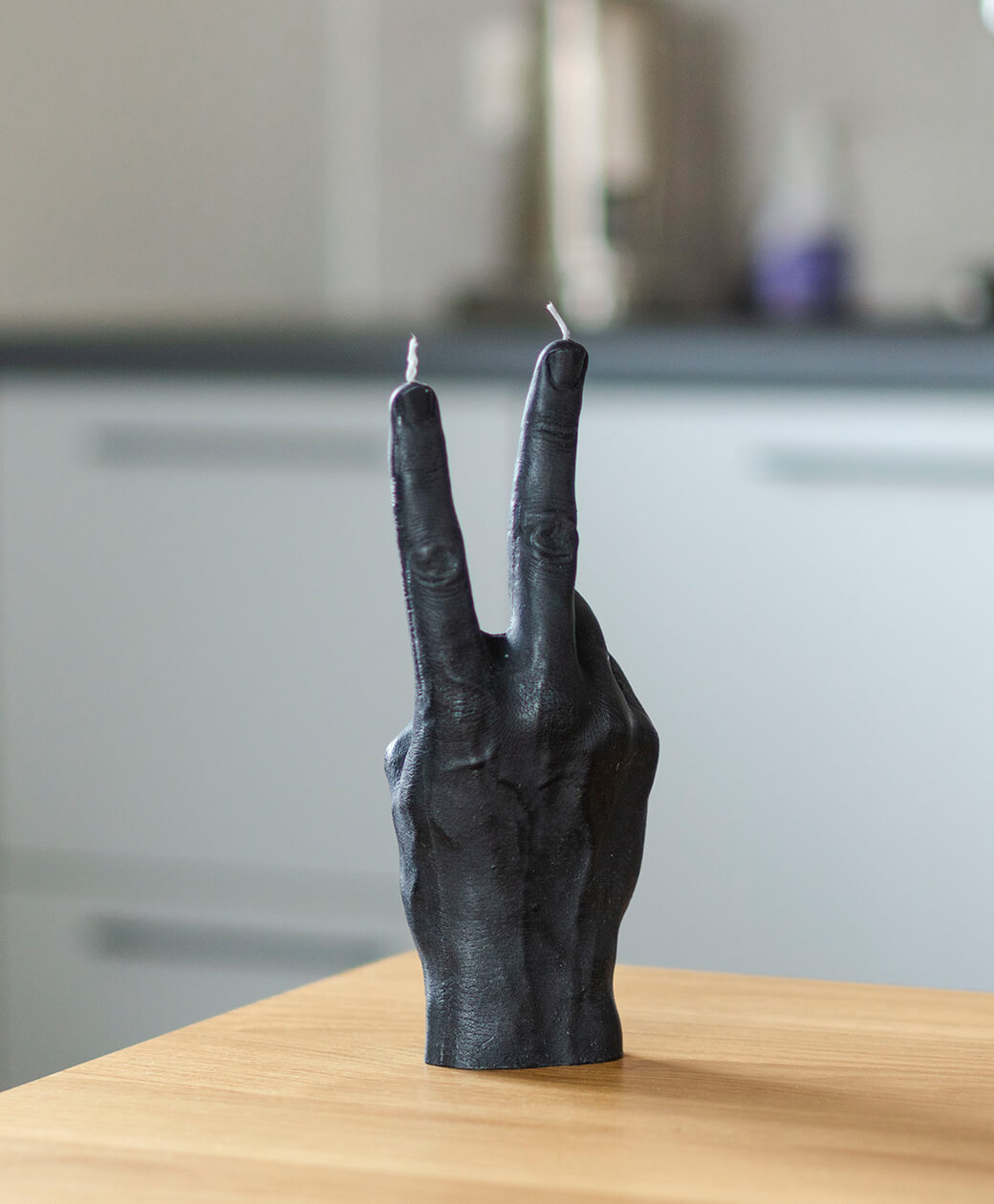 Candle Hand Peace Black - 3