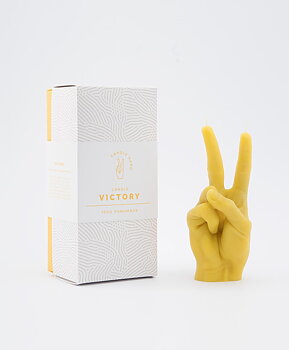 Candle Hand Victory/Peace Yellow