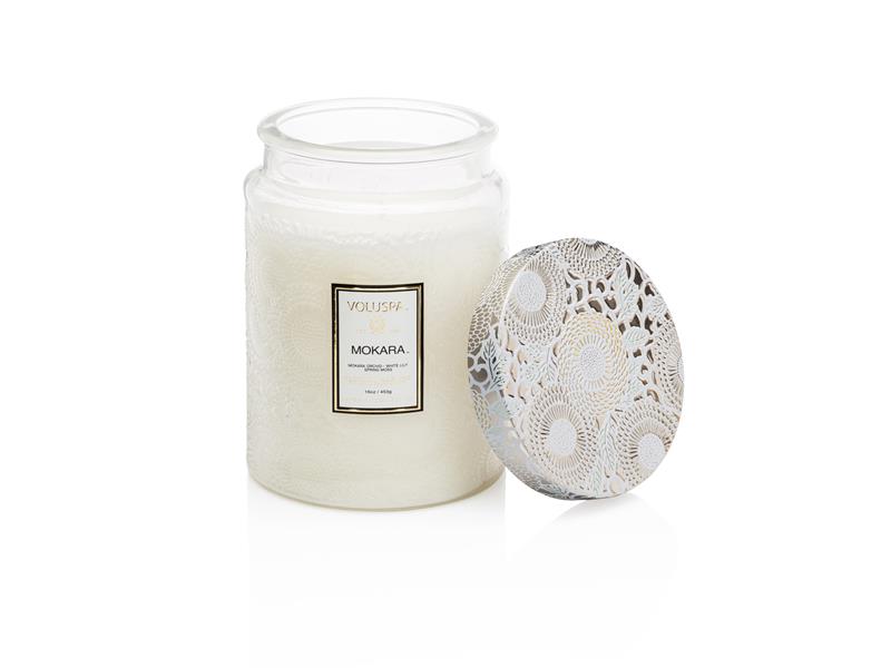 Mokara Large Glass Jar - Japonica 