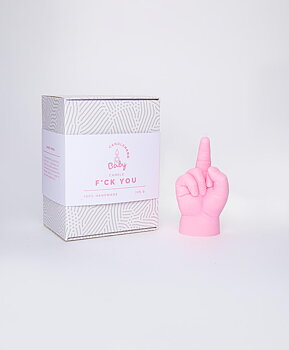 Baby Candle Hand *F** You* Pink