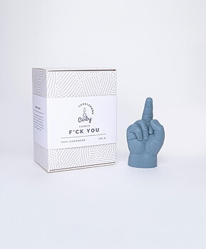 Baby Candle Hand *F** You* Gray