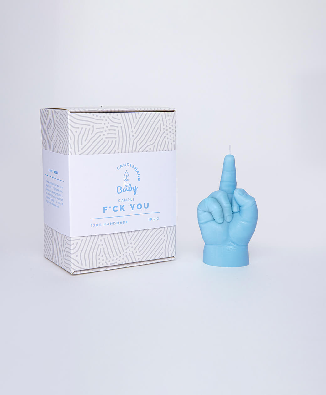 Baby Candle Hand *F** You* Blå - 2