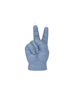 Baby Candle Hand Peace Gray